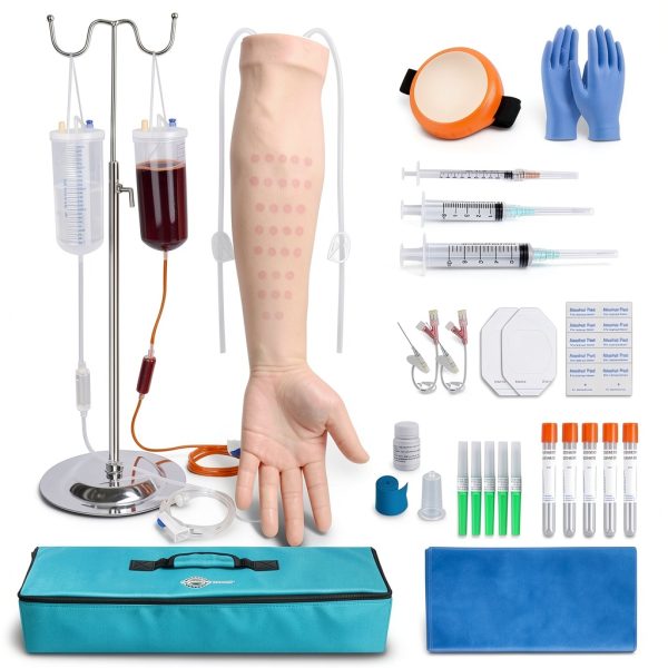IV Injection Simulator MedEduQuest MEQ02015 Realistic Skin Portable-0