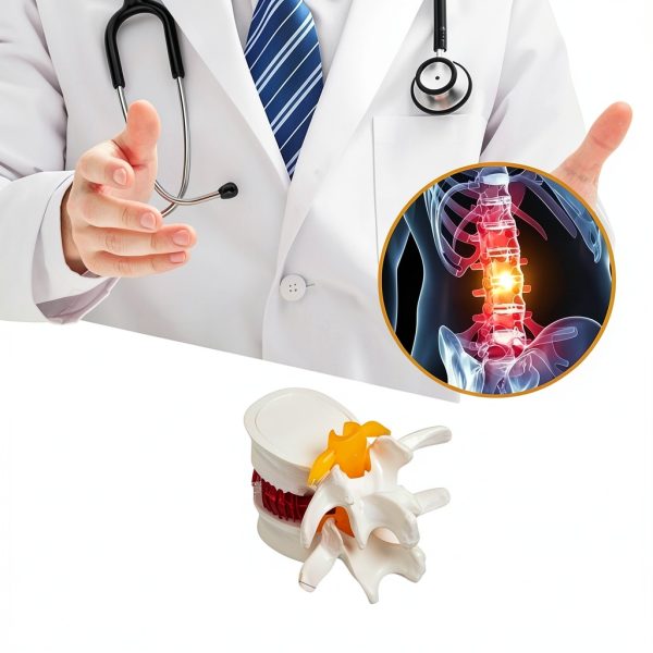 ZITREOXN Human Lumbar Spine Model with Flexible Discs 1pc-4