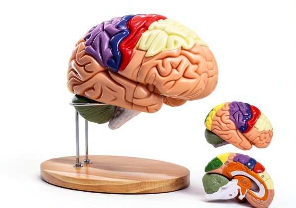 2X Life-Size Brain Model HYTRDFS Anatomical Model with Color Labels-0