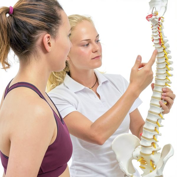 Ruiishunyy Human Spine Model Life Size Flexible PVC Educational Tool-4