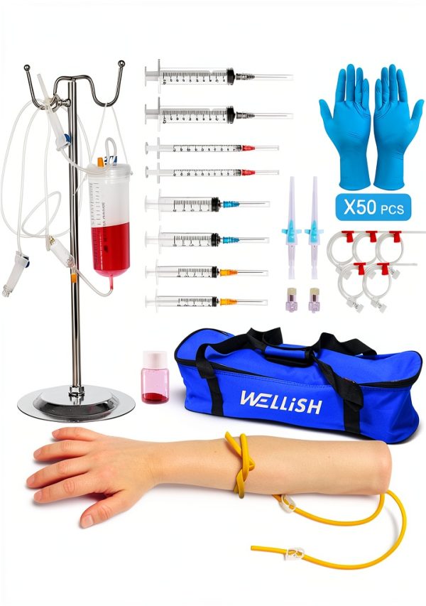 WELLiSH Anatomical Arm Model Medium PVC Latex Phlebotomy Trainer-0