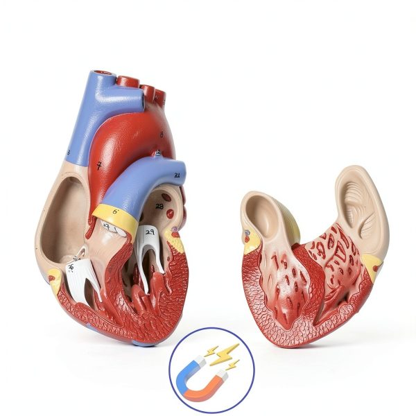 Breesky Life Size Human Heart Model 2‑Part Magnetic Anatomical Aid-1