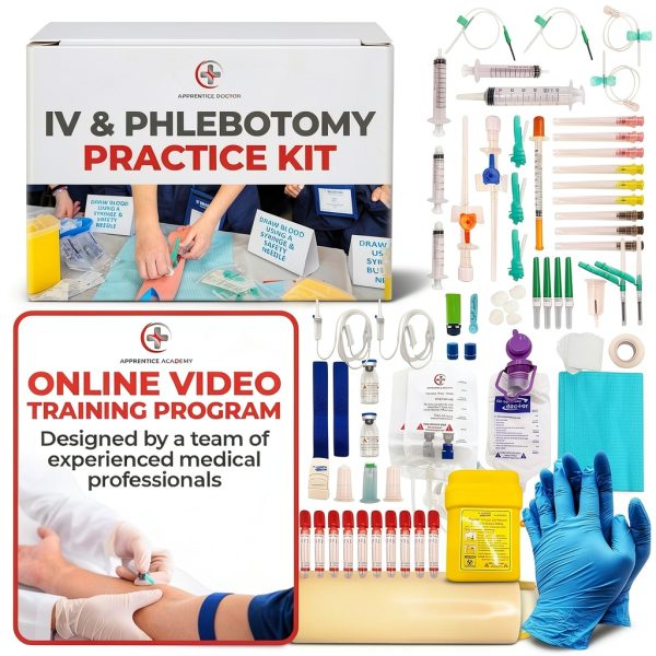 Apprentice Doctor Phlebotomy Practice Kit 102‑Piece Venipuncture Set-0