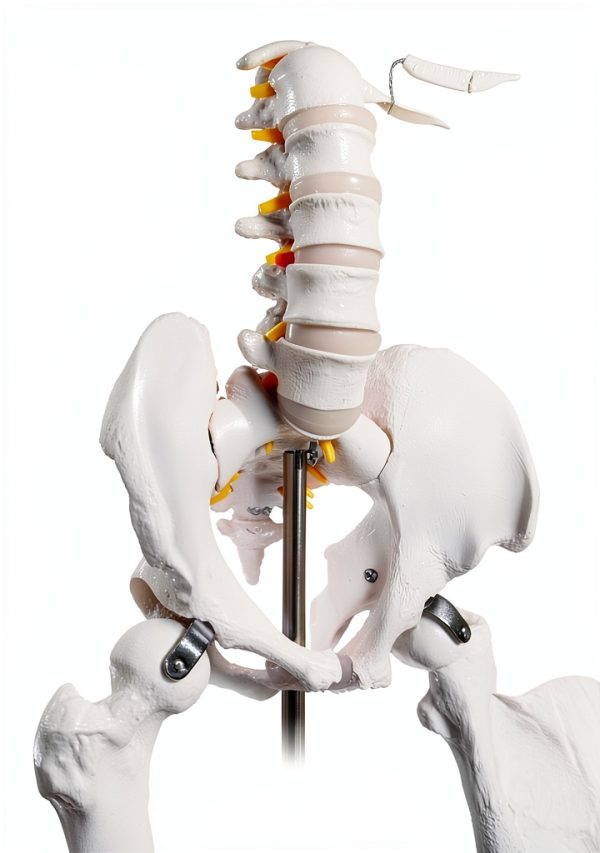Human Skeleton Model 70" Life Size PVC Kit with Rolling Base-4