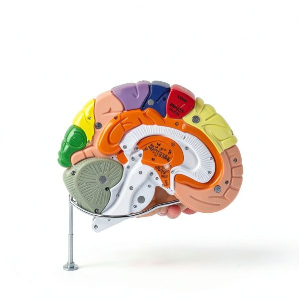 Human Brain Model AnatomyPro with Color‑coded Areas-6