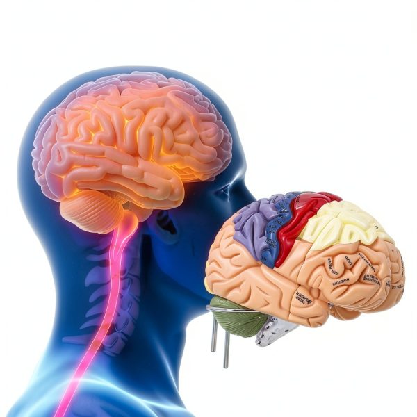 2X Life-Size Brain Model HYTRDFS Anatomical Model with Color Labels-6
