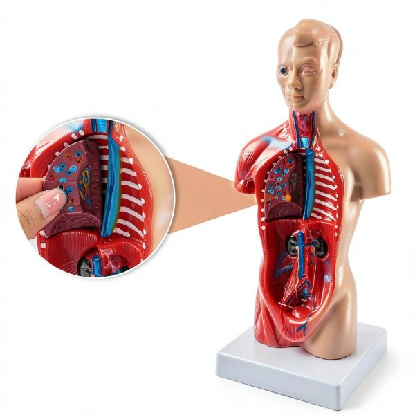 Human Torso Model 10.5 Inch 15‑Part Anatomical Set by breesky Red-3