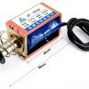uxcell DC 12V 25N 10mm Stroke Pull Type Open Frame Solenoid Electromagnet Linear Motion JF-1039-1