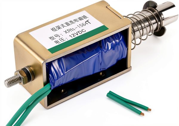 uxcell DC 12V 60N Push Pull Open Frame Solenoid Electromagnet-3