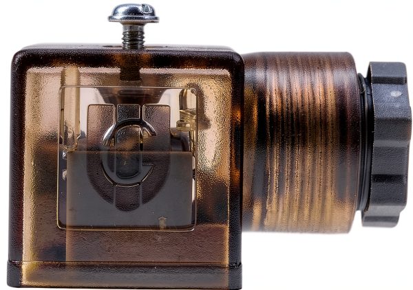 AIVWUMOT DIN 43650 Type A Solenoid 3‑Prong Connector with LED-2