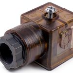 AIVWUMOT DIN 43650 Type A Solenoid 3‑Prong Connector with LED-0