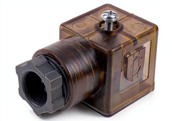AIVWUMOT DIN 43650 Type A Solenoid 3‑Prong Connector with LED-0