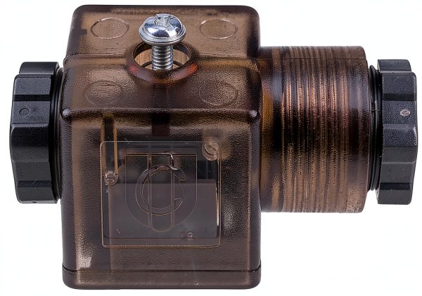 AIVWUMOT DIN 43650 Type A Solenoid 3‑Prong Connector with LED-1