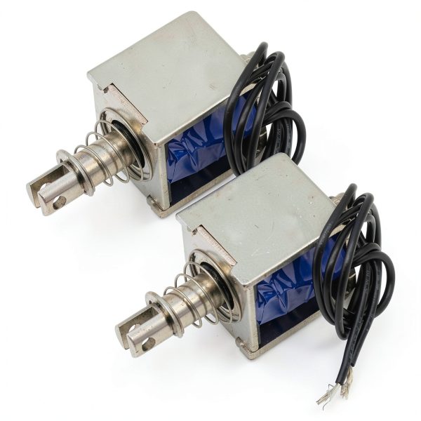 DC12V Frame Solenoid 10mm Stroke Push Pull 20N Force 2PCS GODIYMODULES-0